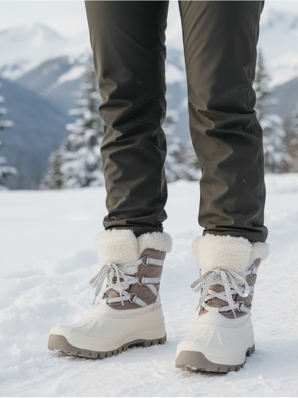 Storm by Cougar Fresno-Q Women’s 9 White Waterproof Insulated Snow Boots NIB